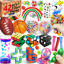 (42 Pcs) Fidget Toys Pack, Party Favors Carnival Treasure Classroom Prizes Sm... - £24.78 GBP
