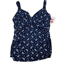 Lands&#39; End Women&#39;s Paisley Print Tankini Top Size 14 - €20,56 EUR