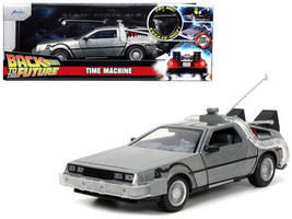 DeLorean Brushed Metal Time Machine with Lights &quot;Back to the Future&quot; (1985) M... - £39.36 GBP