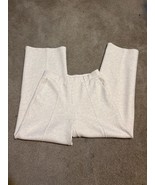 OGL Pants Womens M Medium Cream Wide Leg Tencel Wool Casual Office Minim... - $37.11