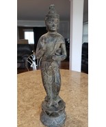 Oriental Tibet Gold Gilded Bronze Statue / Carving with base 24.5&quot; tall - £18,124.05 GBP
