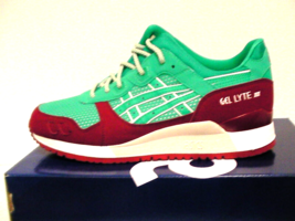 ASICS Hommes Chaussures Course Gel-Lyte III Taille 8.5 US Spectra Vert Neuf Avec - £98.88 GBP