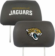 NFL Jacksonville Jaguars Headrest Cover Double Side Embroidered Pair by Fanmats - £20.36 GBP