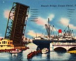 Bascule Bridge Corpus Christi TX Postcard PC3 - $4.99