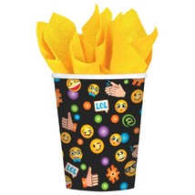 LOL Emoji 8 9 oz Hot Cold Paper Cups Birthday Party - £3.01 GBP