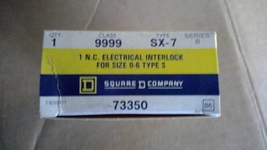 Square D Company 73350 N.C. Electrical Interlock for size 0-6 type S - £5.18 GBP