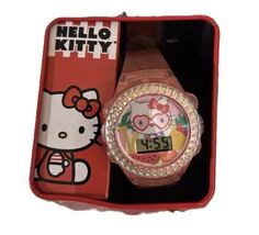 Sanrio Hello Kitty Kids LCD Watch Pink Glitter Strap Adjustable Fit 5.5-8" - €9,00 EUR Sanrio Hello Kitty Kids LCD Watch Pink Glitter Strap Adjustable Fit 5.5-8" - €9,00 EUR