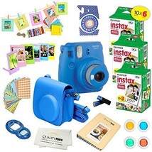 A14 Pc Deluxe Bundle For Fujifilm Instax Mini 9 Camera, Fujifilm, Cobalt Blue. - £141.09 GBP