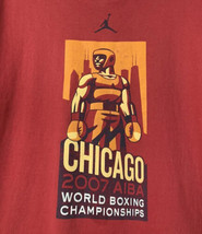 Vintage Nike T Shirt Chicago World Boxing Championship 2007 AIBA Jordan Large - £39.04 GBP