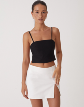MOTEL ROCKS Pelma Skirt in Twill White (MR57) - $34.95