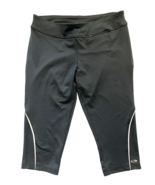 c9 by champion capri leggings womens medium black front key pocket gym y... - £4.26 GBP