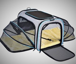 Kitty Kart collapsible cat transporter - airline approved! cat carrier s... - $59.99