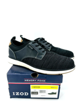 Izod Men DRIFT Lace Up Shoes- BLACK, US 8 - £19.87 GBP