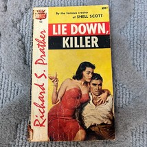 Lie Down Killer Mystery Paperback Book by Richard S. Prather Crest Book 1957 - £18.51 GBP