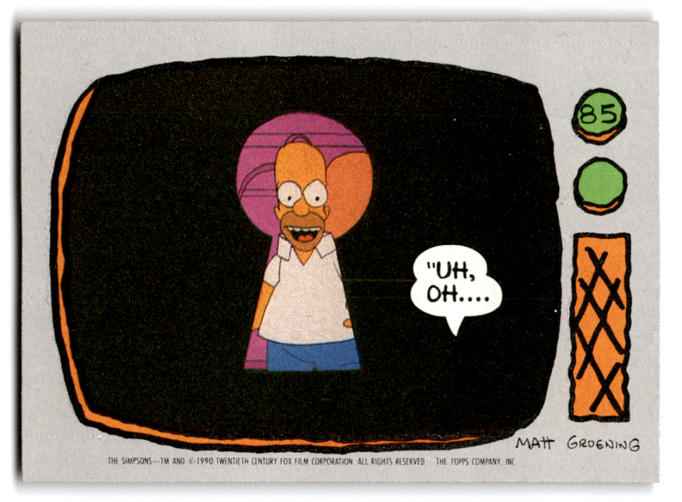1990 Topps The Simpsons #85 Uh oh NM-MT  ID:70339 - $1.97