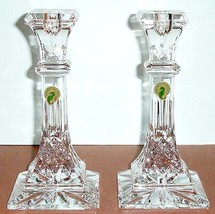 Waterford Lismore Crystal 8&quot; Candlestick Holders Set of 2 #136679 New - $264.90