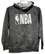 nba sweatshirt youth L (14-16) Gray Black Hoodie Sweater Pullover Basket... - $25.72