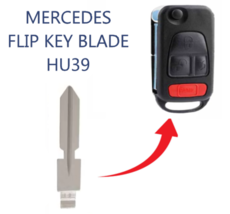 Mercedes-Benz 1997 - 2005 HU39 Flip Key Blade - $147.71 MXN