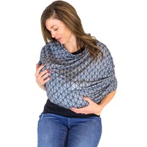 Monbebe 4-In-1 Multipurpose Baby Seat Cover and Infinity Scarf Grey - £13.79 GBP