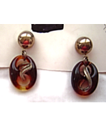 Vintage Tortiose Shell Post Earrings 1980&#39;s - £7.05 GBP