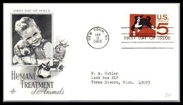 1966 US FDC Cover - Humane Treatment Of Animals, New York, NY &quot;2&quot; Q9 - £2.36 GBP
