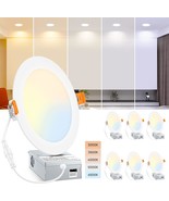 Beslowe 6 Packs 6 Inch 5Cct Led Recessed Ceiling Lights Ultra-Thin With ... - $75.96