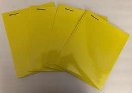 Office Depot 2-Pocket Folders with fasteners-4 pcs Glossy Bright Yellow-... - $19.68