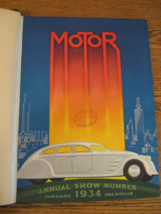 1934 Motor Annual- Cadillac Packard Buick Lincoln BOUND Vol Art Deco Racing - $242.55