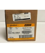 25 PK Wheatland E-32152-C 1&quot; x 12&quot; Galvanized Rigid Conduit Nipple, Thre... - $69.00