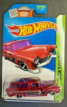 2014 Hot Wheels 1956 Ford Mercury Wagon 8 Crate #225 Red HW Workshop HW14 - £5.49 GBP