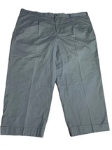 Vintage Cabelas Mens 48x26  Distressed Pleated Wide Leg Chino Pants Gray - $22.54