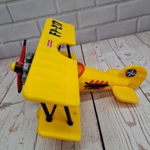 Fisher Price FP-217 Bi Plane  Airplane Propeller Red Yellow 2006 (Trigger Broke) - £7.50 GBP