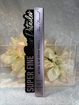 Too Faced Super Fine Brow Detailer Ultra Slim Pencil SOFT BLACK Liner NI... - €15,36 EUR