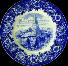 Collector&#39;s Plate - Drake&#39;s Well, the First Oil Well on Earth - Shenango China - $81.33