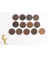 1911-1935 Mexican Un Centavo Lot (Fine-UNC, 13 coins) Mexico City Mo 1c ... - $3,950.57 MXN