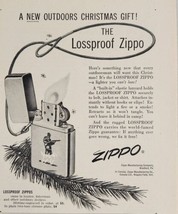 1956 Magazine Ad Lossproof Zippo Lighters Hunter & Dog Engraving Bradford,PA - $13.93