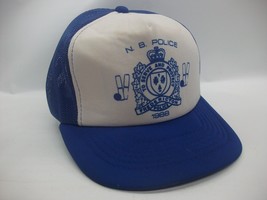 NB Police Bowling 1988 Hat Vintage Blue White Snapback Trucker Cap - £16.01 GBP