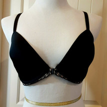 B.tempt&#39;d By Wacoal Black Size 32DD Crisscross back lace trim plunging smooth  - £15.56 GBP