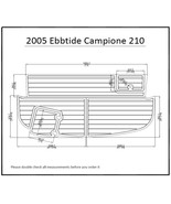 2005 Ebbtide Campione 210 Swim Platform Pad Boat EVA Teak Decking 1/4&quot; 6mm - $468.44 CAD