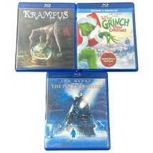 Holiday Blu-ray Movie Lot - Polar Express, Grinch, Krampus - Christmas T... - $25.74