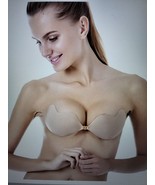 Colleer Strapless Backless Self Adhesive Plunge Bra Push Up, Nude,Size D - £17.84 GBP