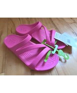 Crocs Kadee II Strappy Sandals Electric Pink Slides Sandal Women’s Sz 4 New - $367.86 MXN