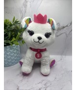 Barbie Mattel White Puppy Plush Stuffed Animal 8&quot; Pink Crown/Tiara 2020 - $256.81 MXN