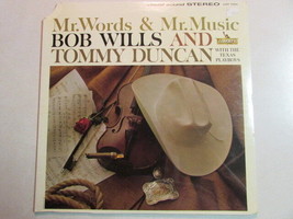 Bob Wills And Tommy Duncan Lp Mr. Words &amp; Mr. Music Sealed Promo Stereo Lp Rare! - £38.89 GBP