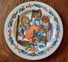 Vintage 70&#39;s Era Oneida 3 Pc Goldilocks &amp; The Three Bears Childs Plate &amp; 2 Bowls - £19.86 GBP