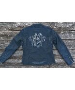 Harley-Davidson Moto FADED Jacket embroidery Graphic Cottn Biker Women-S... - $84.88