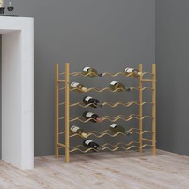  Wine Rack for 36 Bottles Gold Metal - $3,842.60 MXN