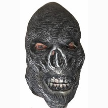 Creepy Latex Scary Skull Type Latex Mask Dark Gray Halloween Party New - $6.95