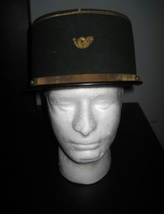 Vintage French Army Forest Hunters Corps Gold Trim Cap - £31.29 GBP