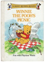 VINTAGE 1988 Disney Winnie the Pooh Picnic Hardcover Book  - £11.82 GBP